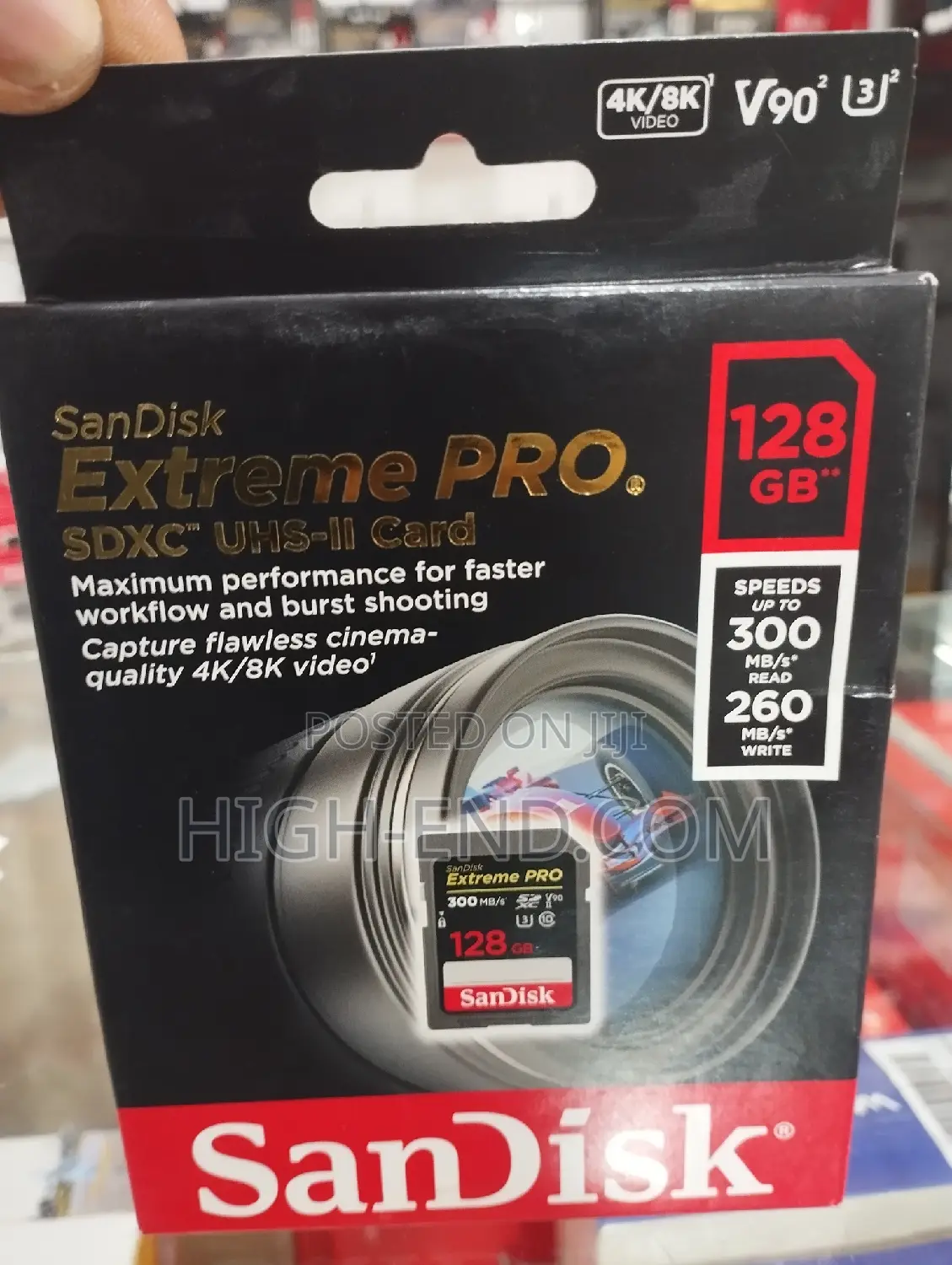 Sandisk Extreme Pro 128gb SDXC Uhx-Ii Card 300mbps