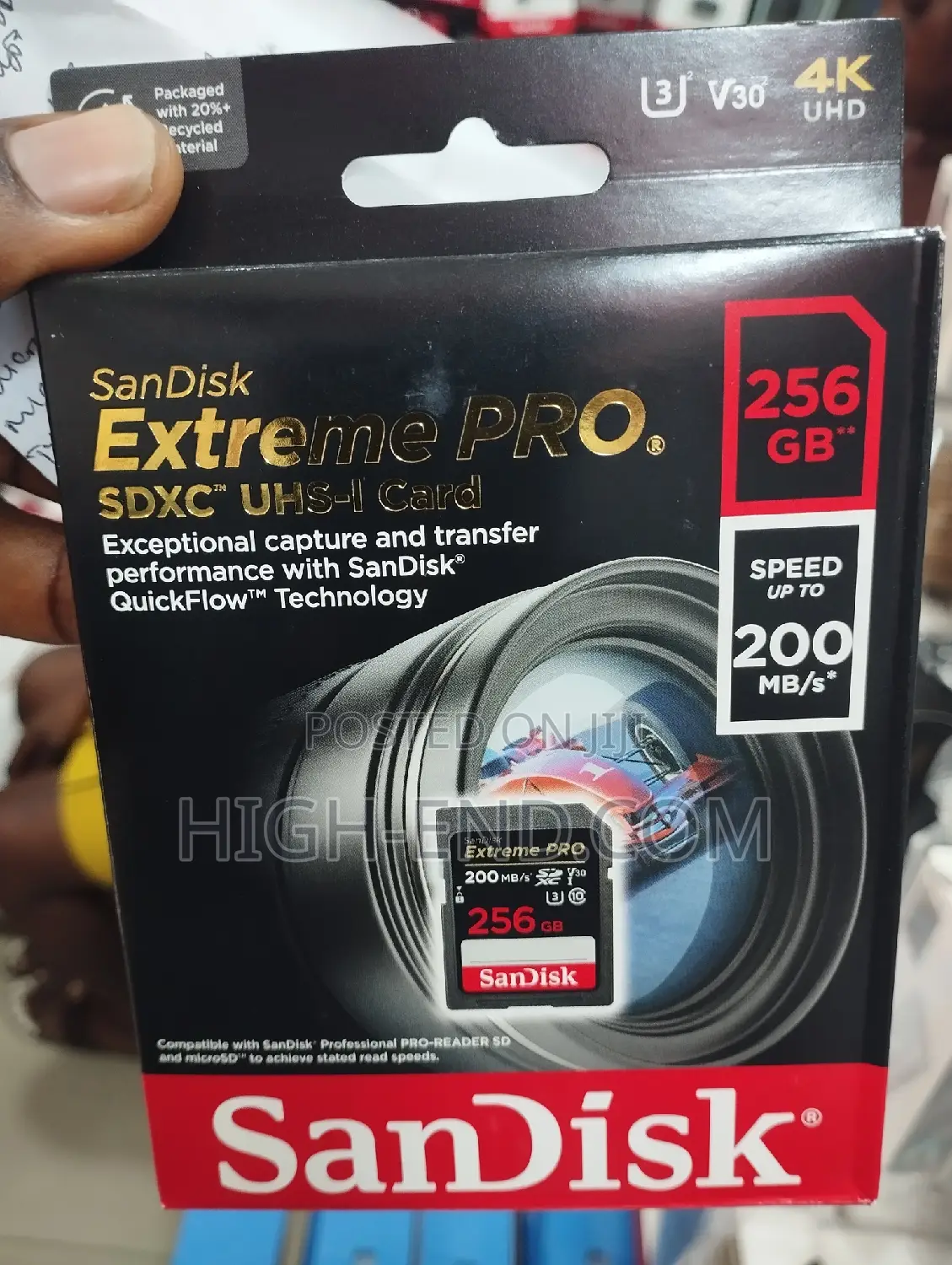 Sandisk Sd Extreme Pro 256gb SDXC Uhx-I 200mbps