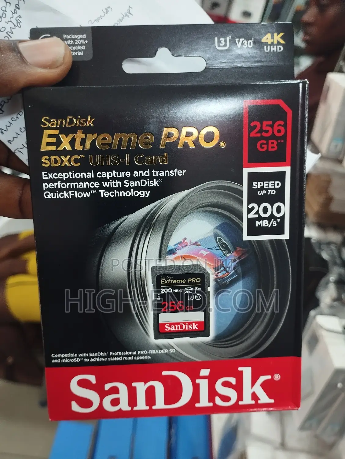 Sandisk Sd Extreme Pro 256gb SDXC Uhx-I 200mbps