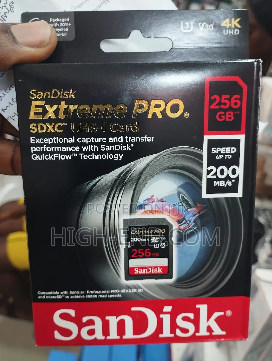 Sandisk Sd Extreme Pro 256gb SDXC Uhx-I 200mbps