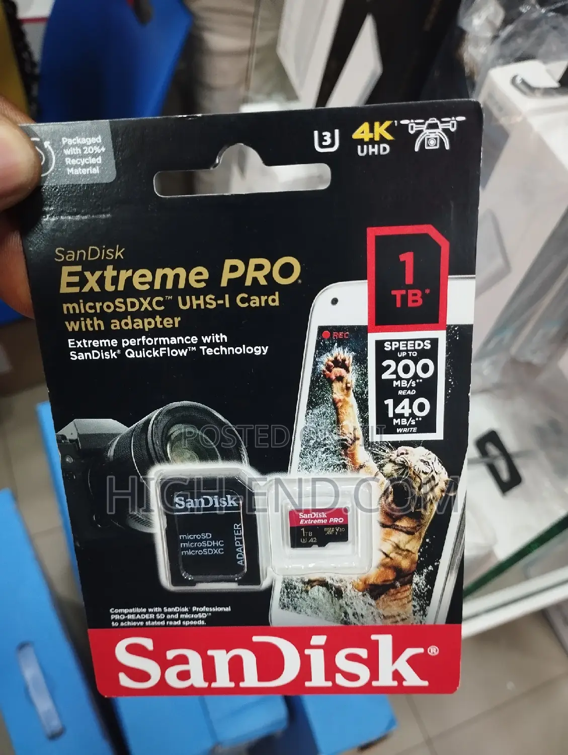 Sandisk Extreme Pro 1tb Micro SDXC Uhx-I 200mbps