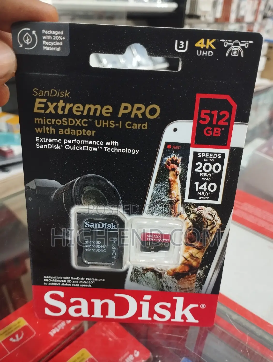 Sandisk Extreme Pro 512gb Micro SDXC Uhx-I 200mbps