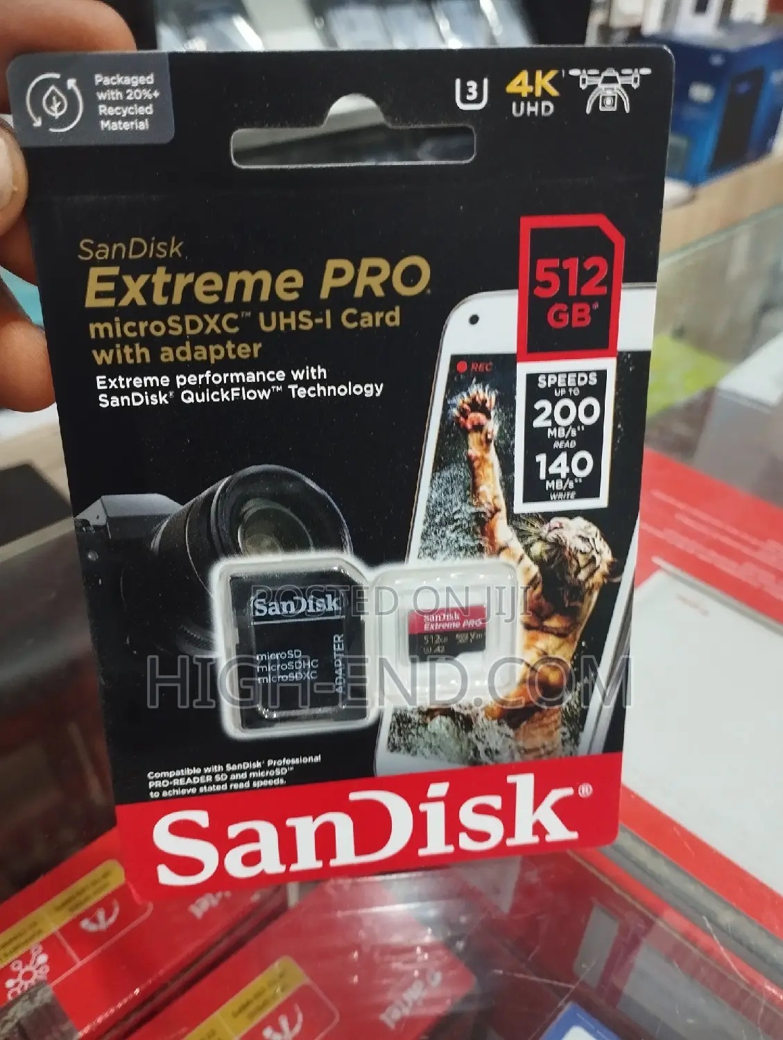 Sandisk Extreme Pro 512gb Micro SDXC Uhx-I 200mbps