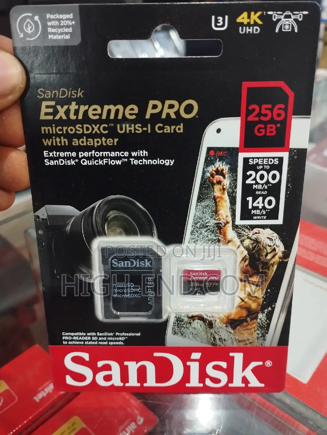 Sandisk 256gb Extreme Pro Microsdtm Uhs-I 200mbps