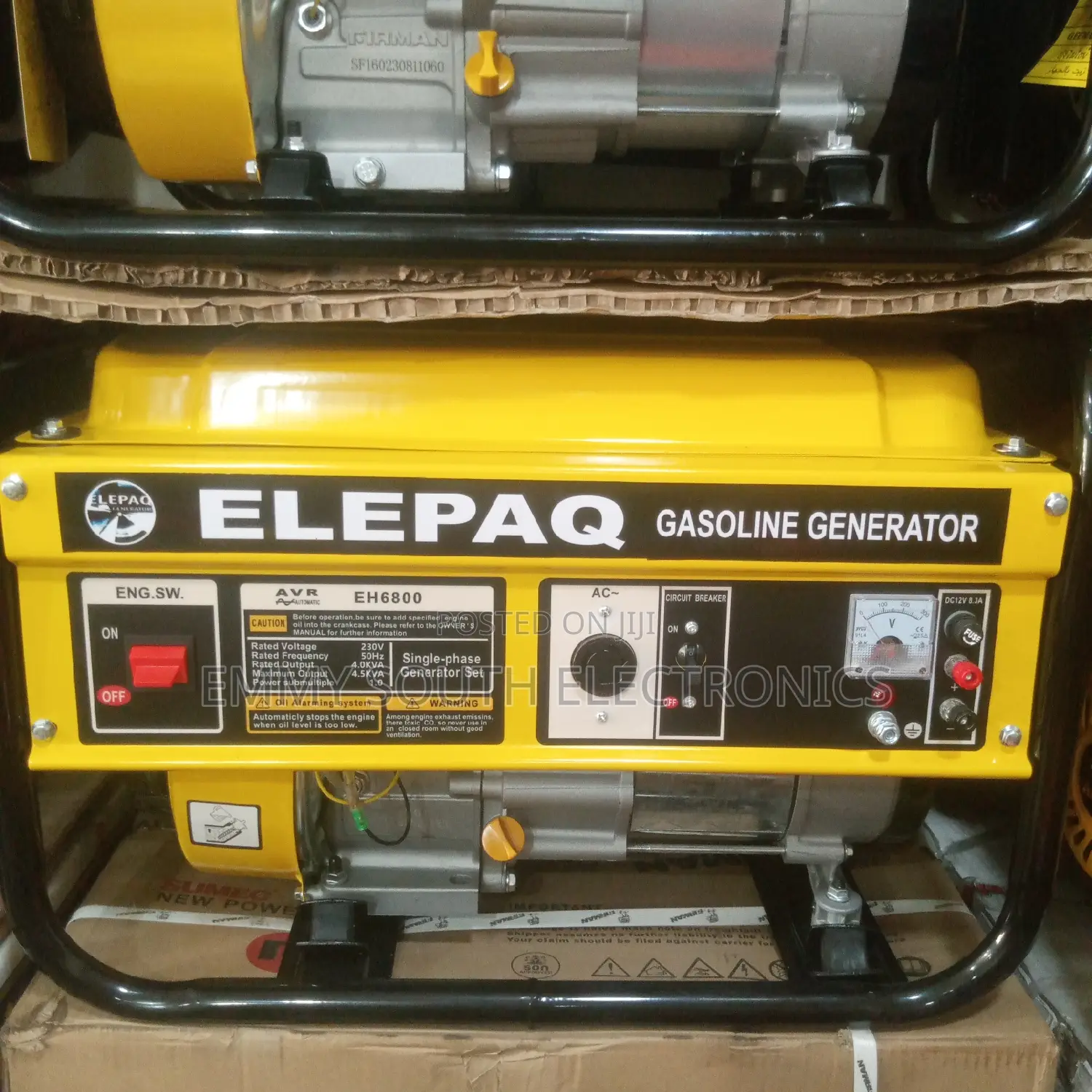 Elepaq Petrol Generator 100% Copper Coil