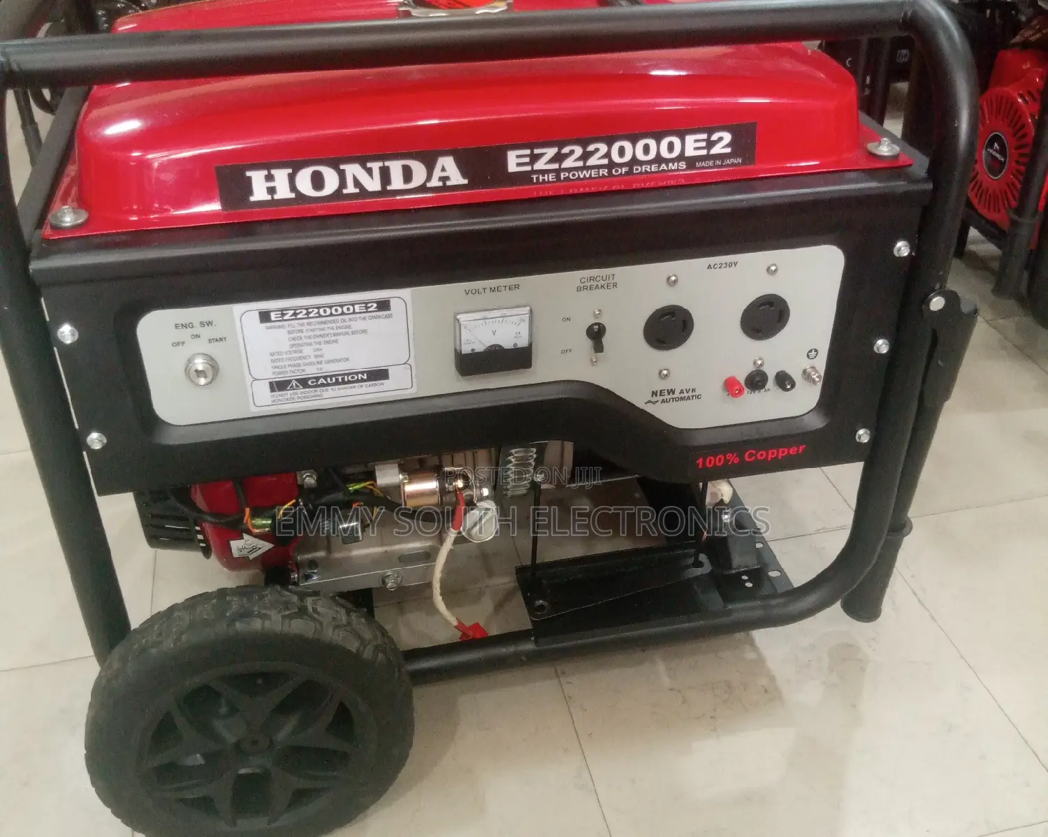 Honda Petrol Generator 100% Copper Coil Made in Japan