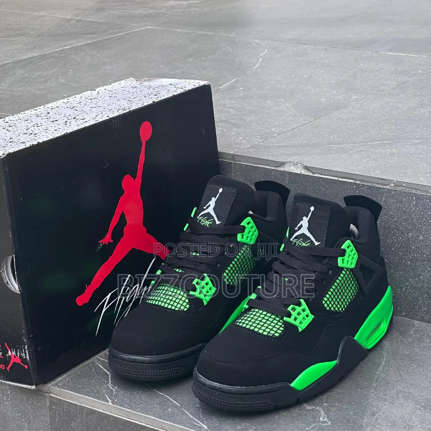 Original NIKE Air Jordan 4 Green Thurnder Available in Store