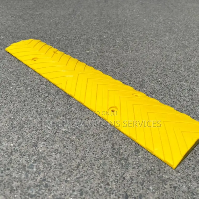 Yellow Arrow Rubber Speed Bump