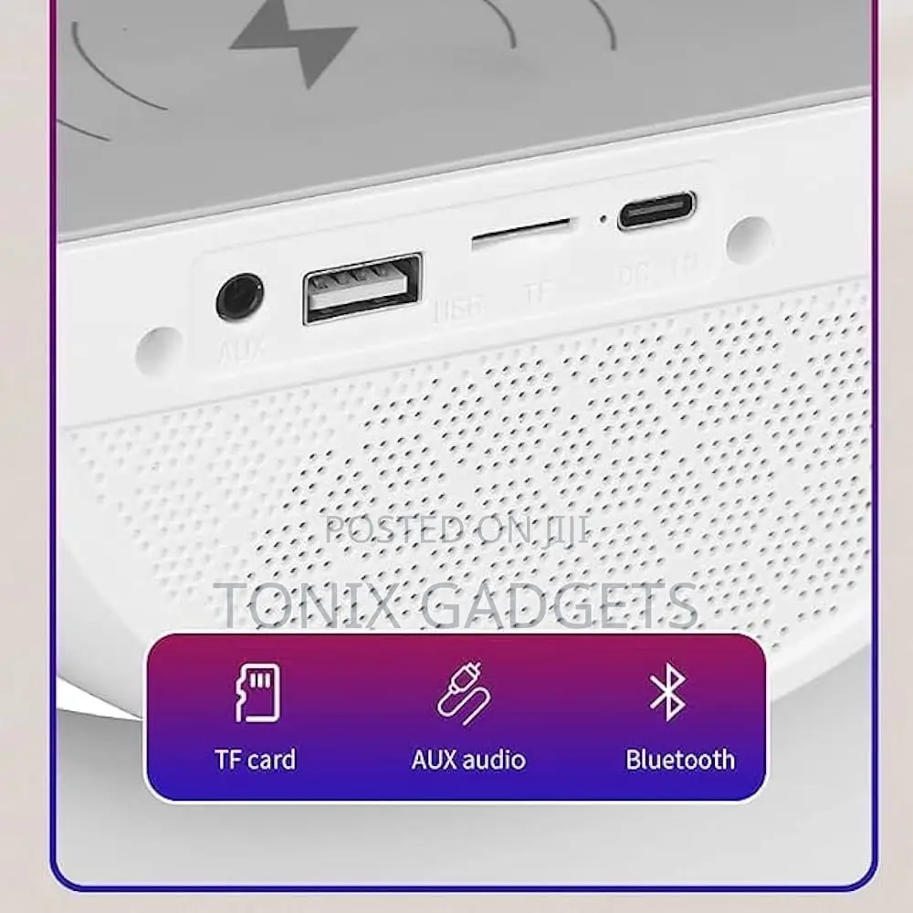 Multifunctional LED Lamp -wireless Charger+Bluetooth Speaker