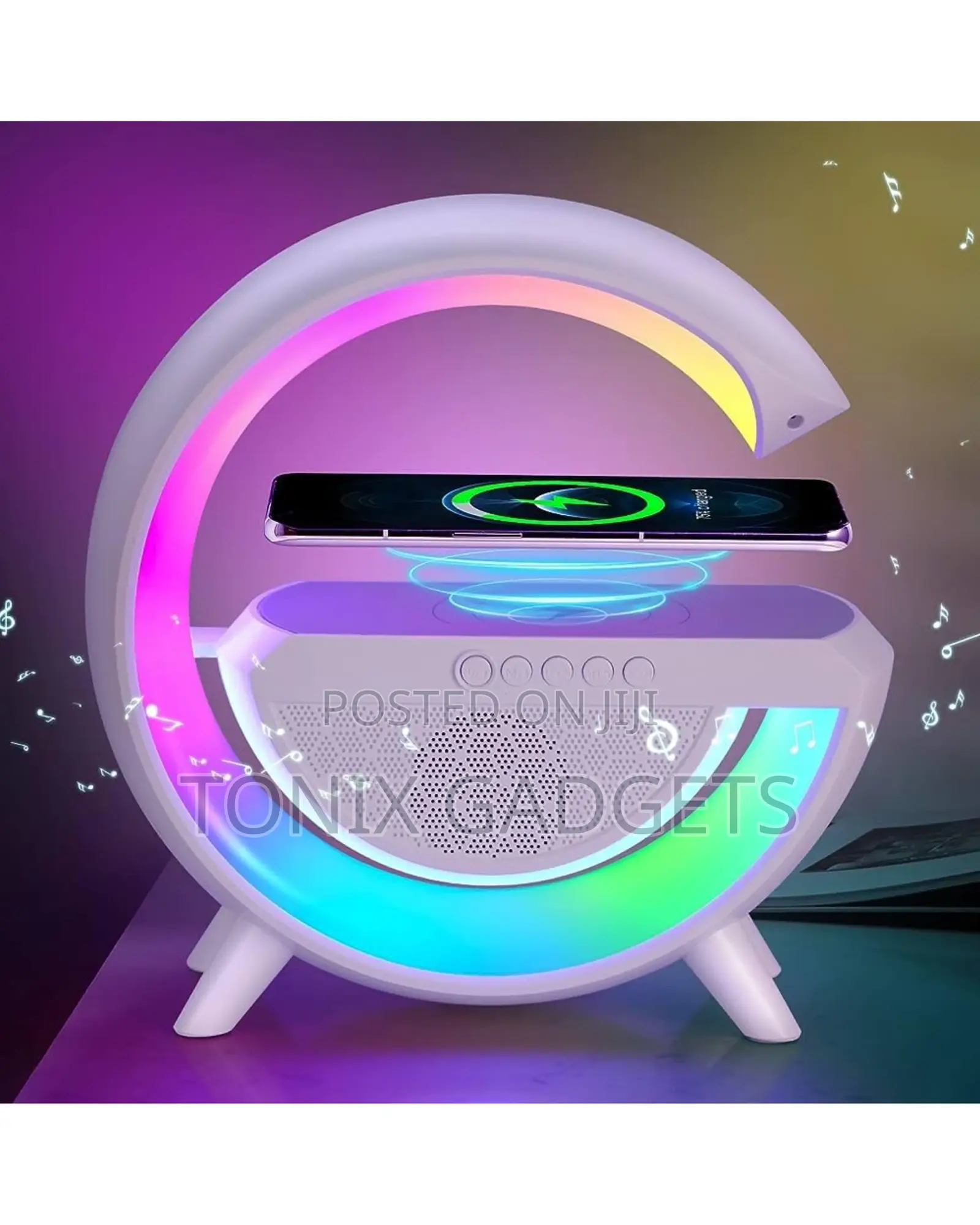 Multifunctional LED Lamp -wireless Charger+Bluetooth Speaker