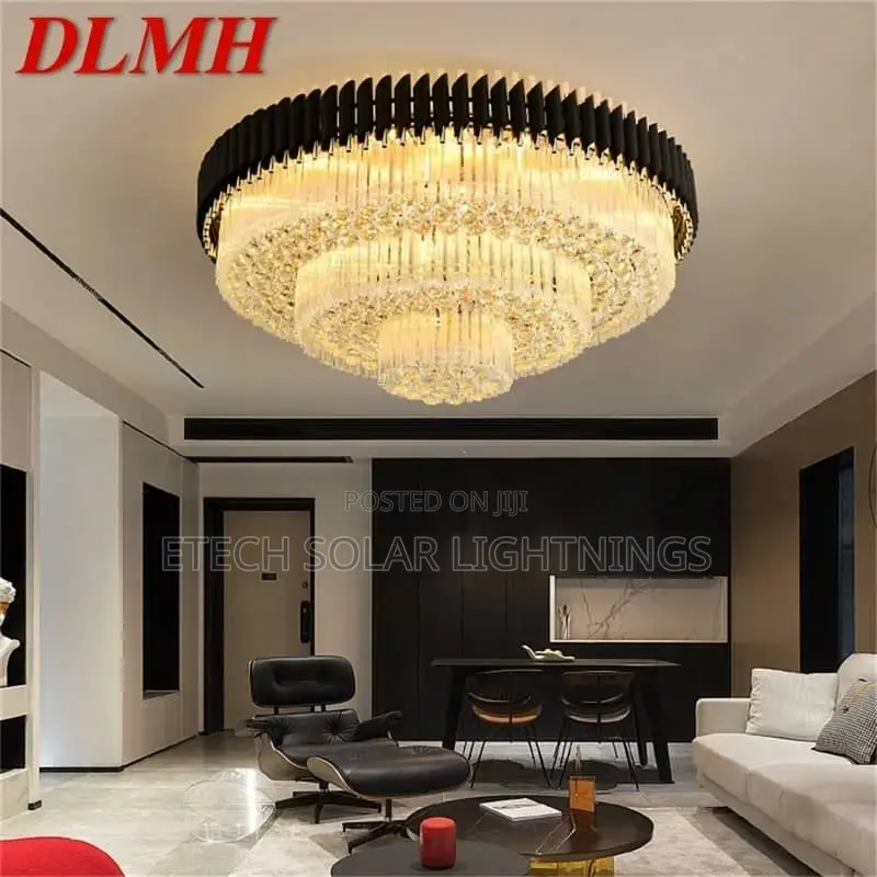 800mm ,600mm Flush Christal Chandelier Light For Living Room