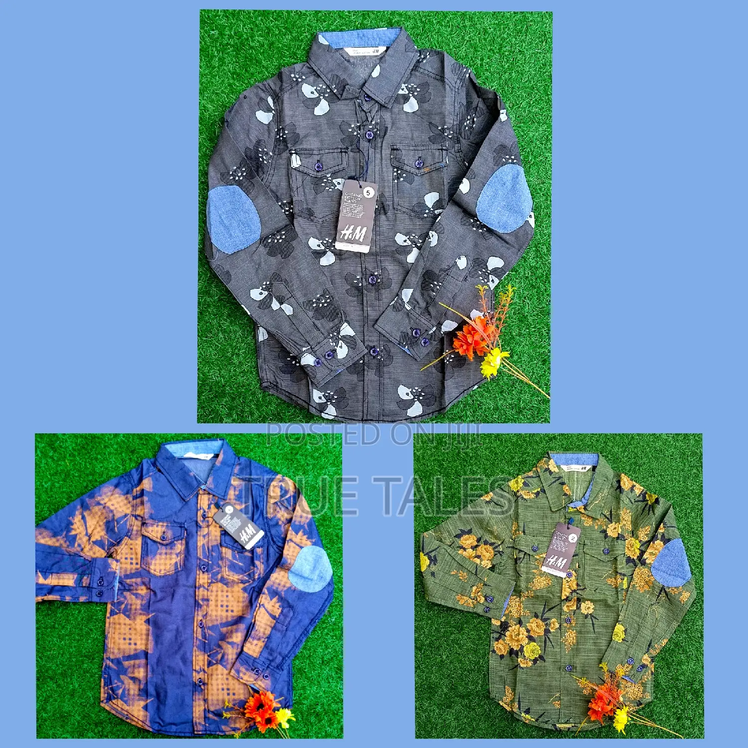 Us Padded Elbow Long Sleeve Boy's Shirts Age 2 To 14 Years
