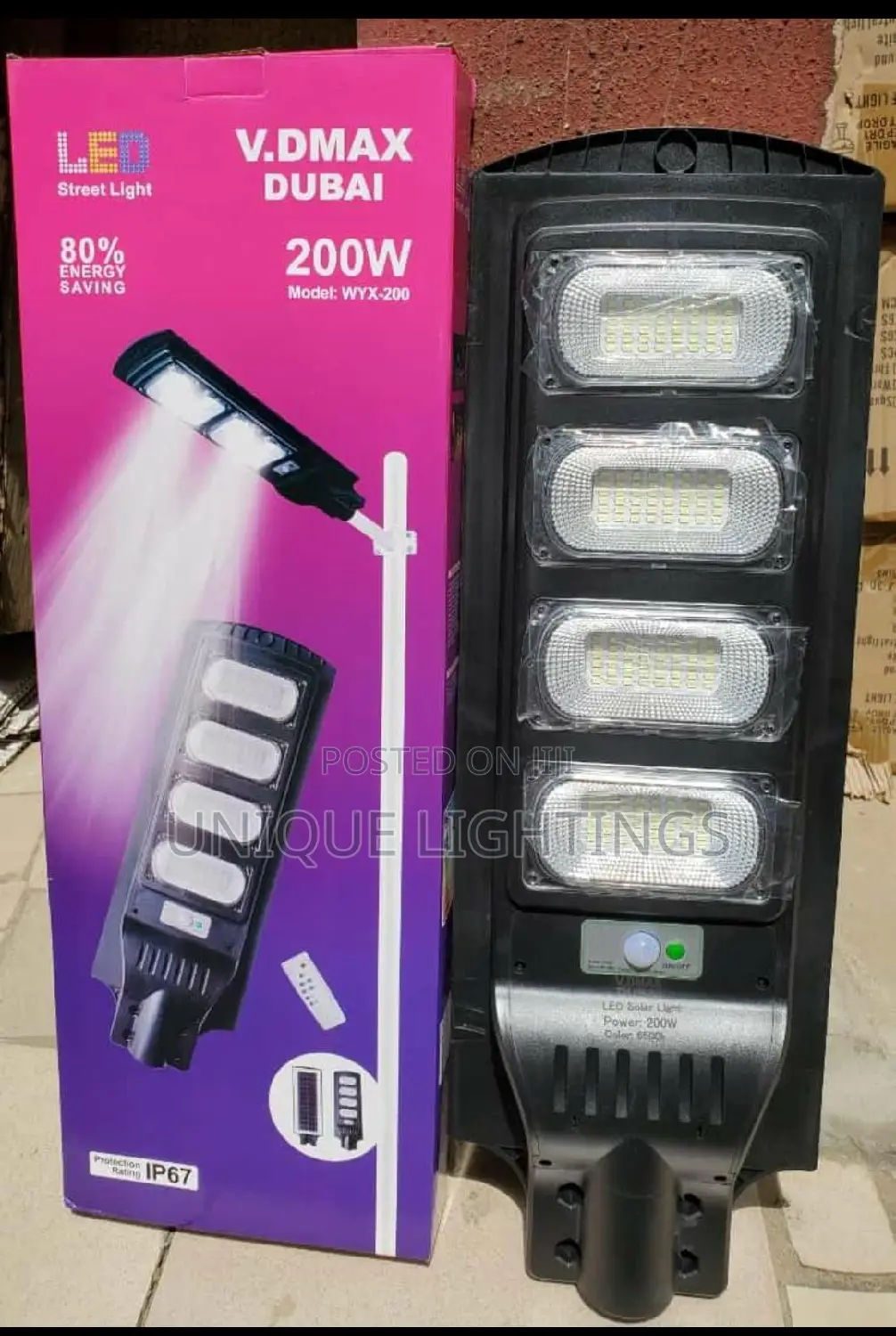 Solar Powered Street Light
