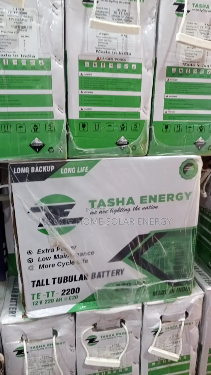 Tasha Energy 220ah Tubular Battery