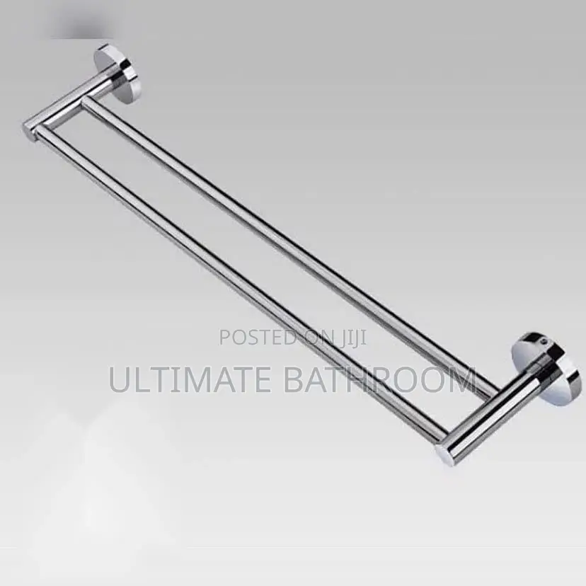 Pure Stainless Steel Double Towel Rail