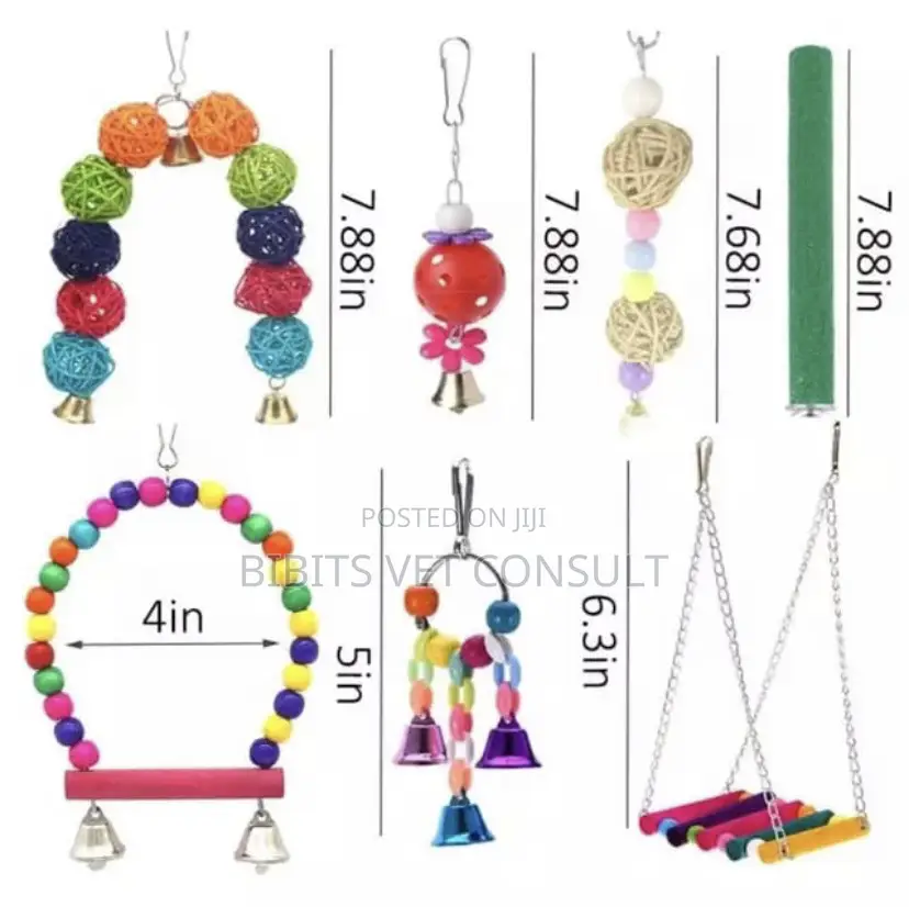 Twelve Piece Set Parrot Bird Toy