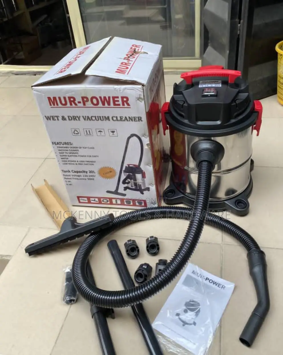 Industrial Vaccum Cleaner 20 Litres (MUR POWER)