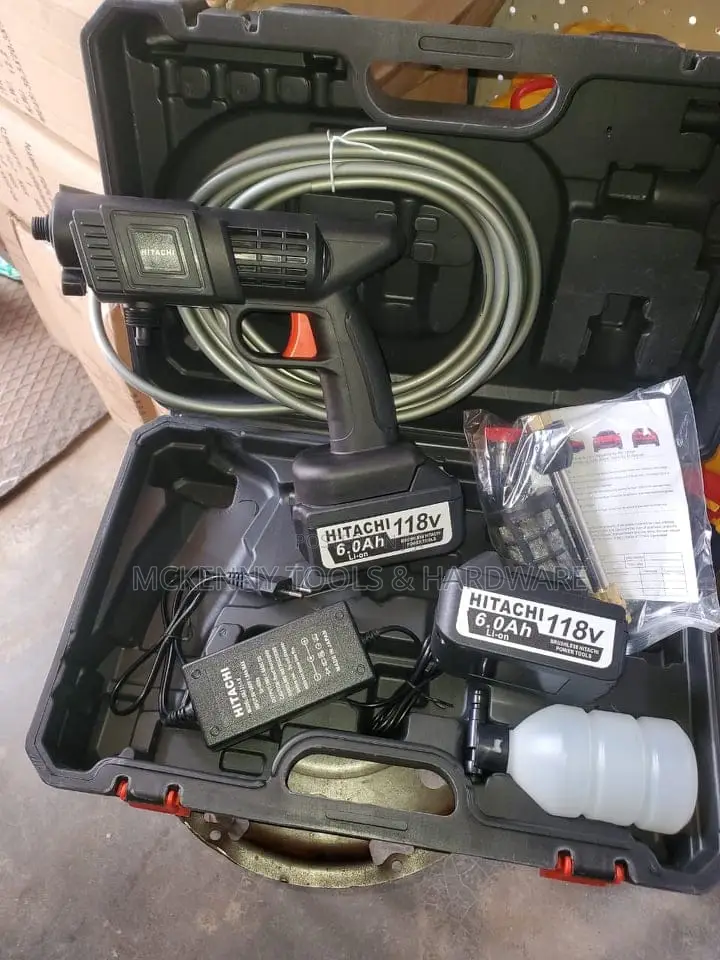 Double Battery Hitachi Cordless Presure Washer 11