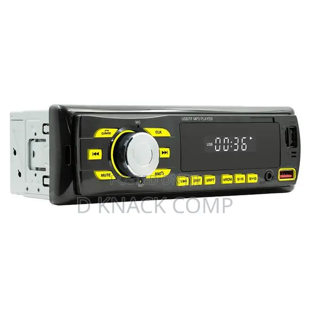 Car Stereo Receiver BT MP3 Player FM Radio Voice Assistant