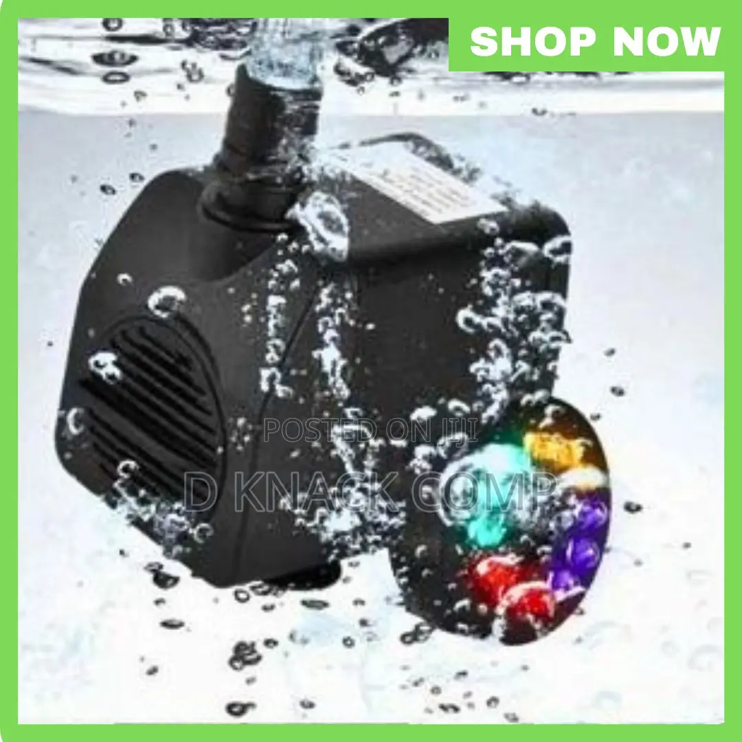 Aquarium 15w Submersible Water Pump Led Light Fish Pond Tank