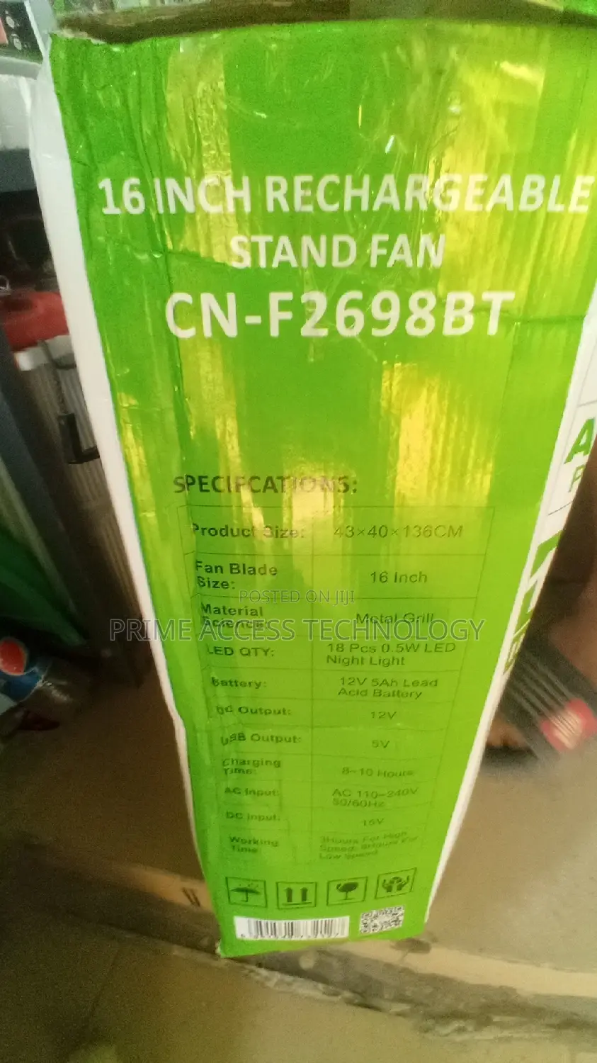 16inchs CAFINI AC/DC Solar Energy Fan