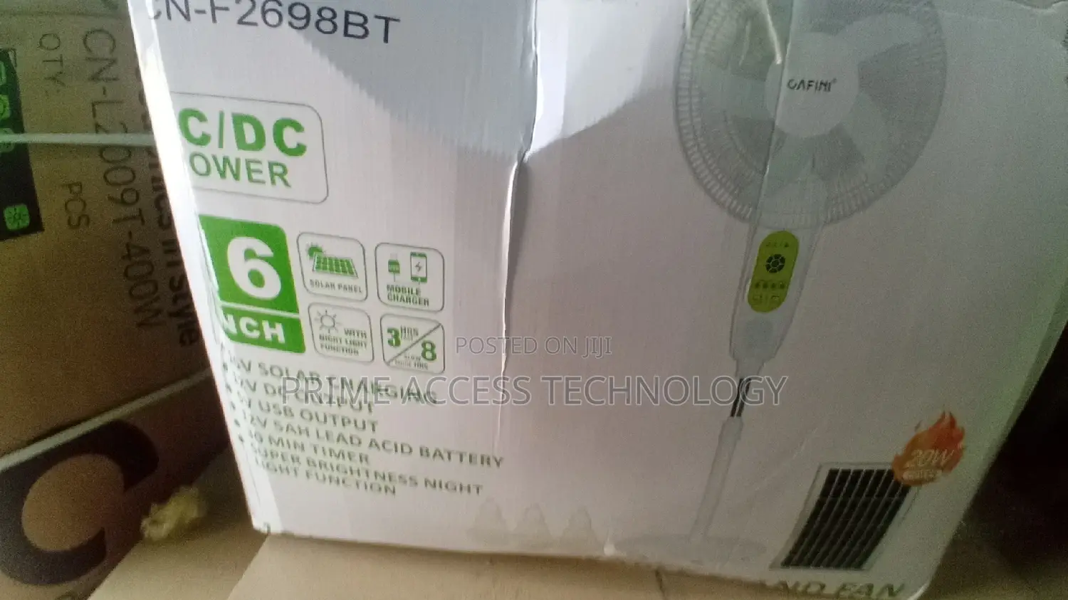 16inchs CAFINI AC/DC Solar Energy Fan