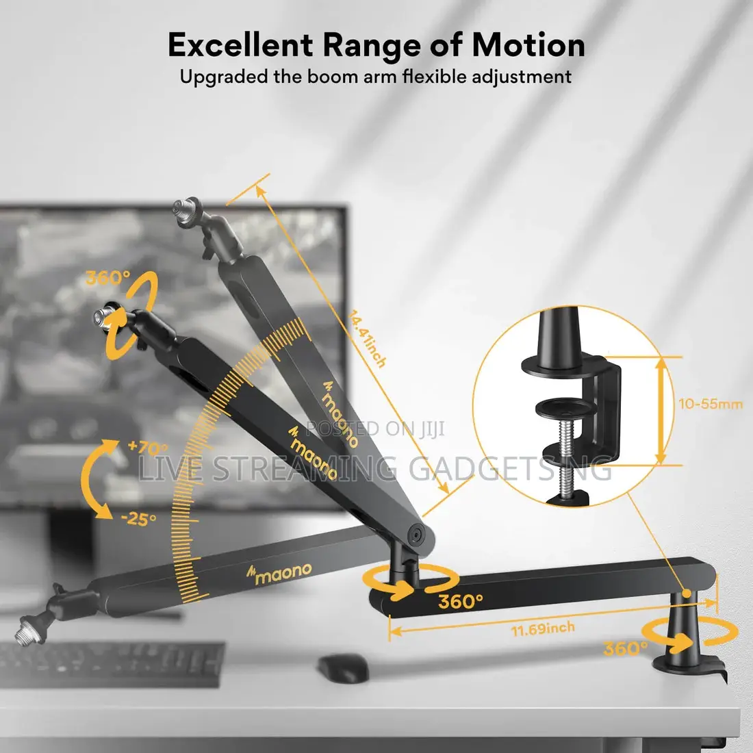 Maono Ba92 Boom Arm / Mic Stand