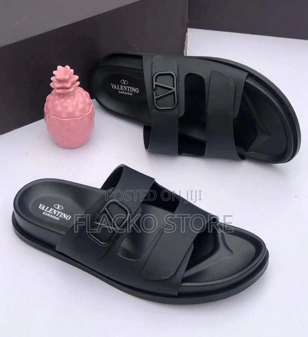 Original Valentino Garavani Leather Slippers