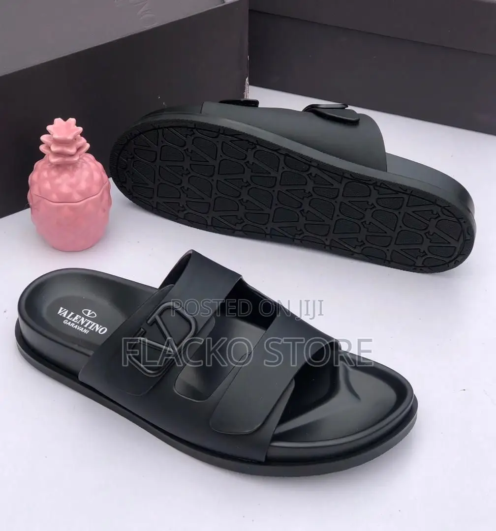 Original Valentino Garavani Leather Slippers