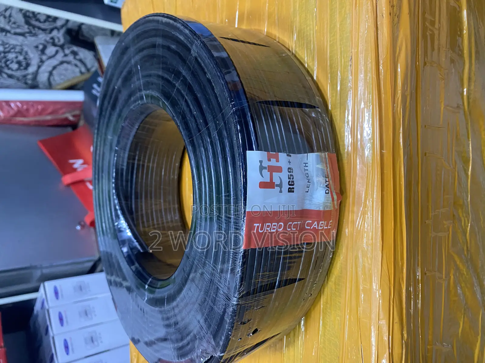 Rg59 Coaxial CCTV Cable With Power Cable 100m