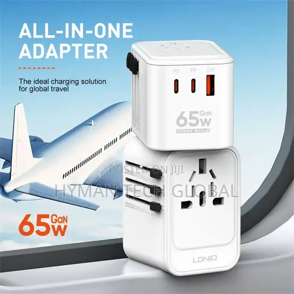 3 USB Ports 65W Gan Travel Adapter Z6