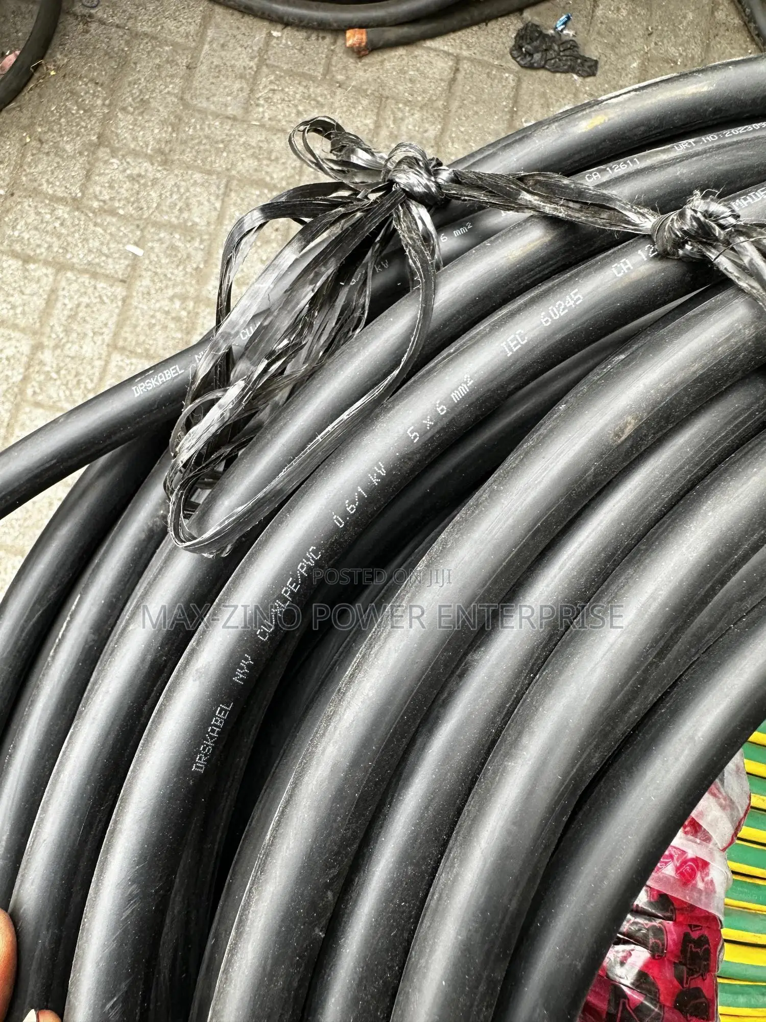 6mm2 X5 Core PVC PVC Cable Available at Affordable Price