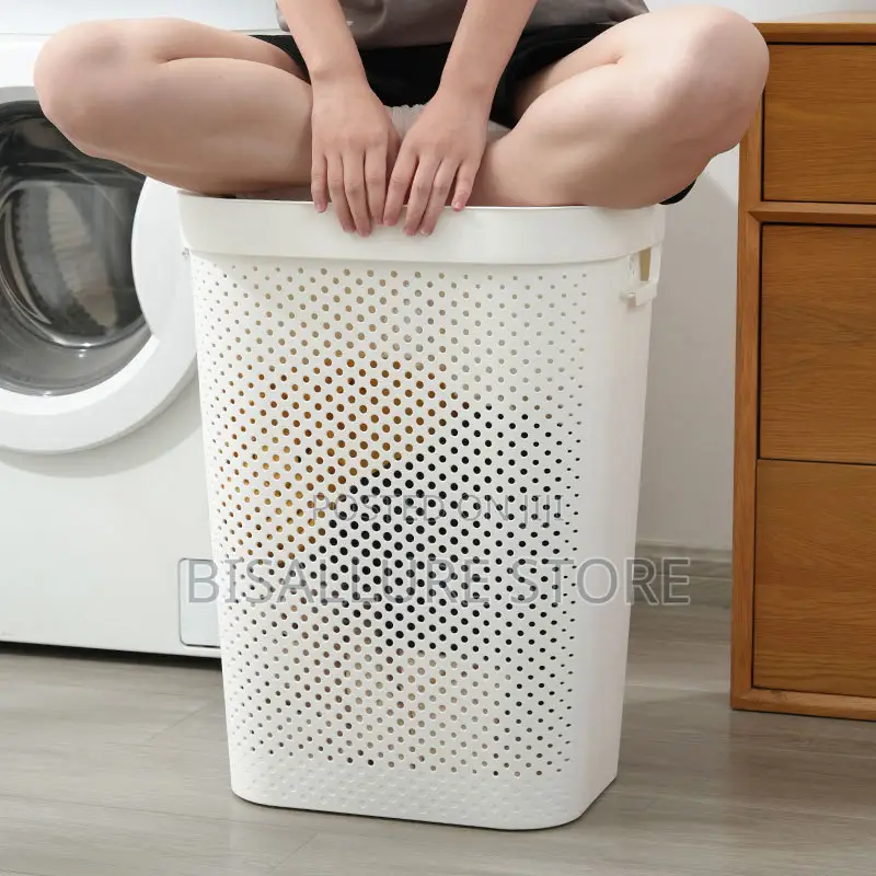 Square Laundry Basket With Lid