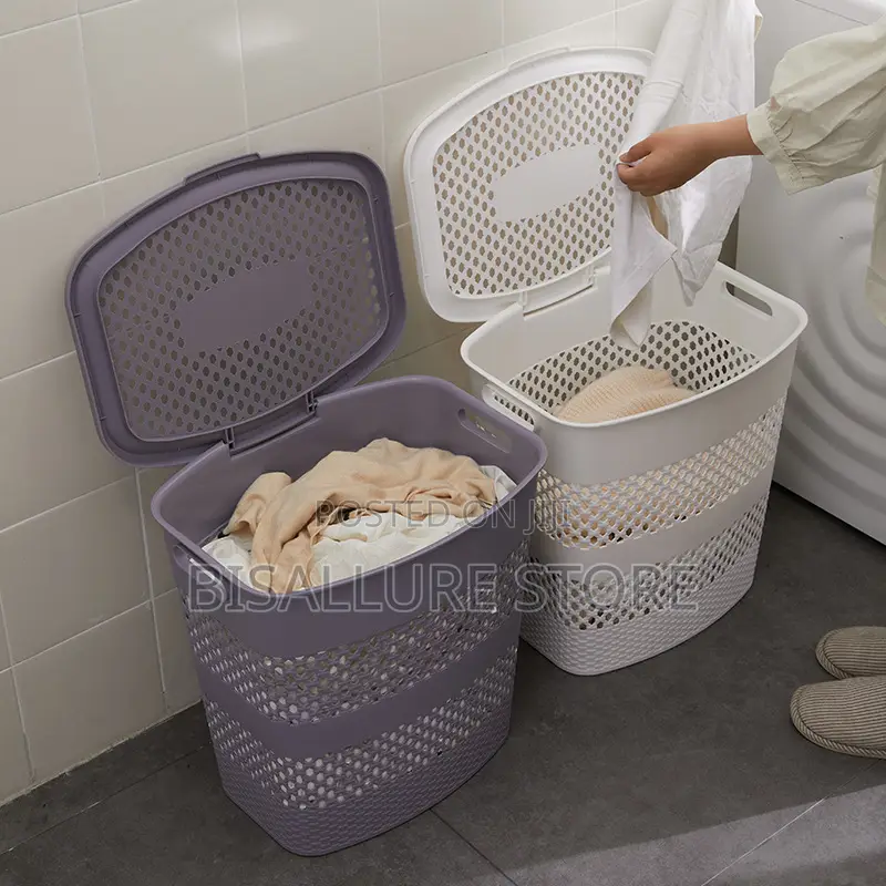 Netted Plastic Laundry Basket