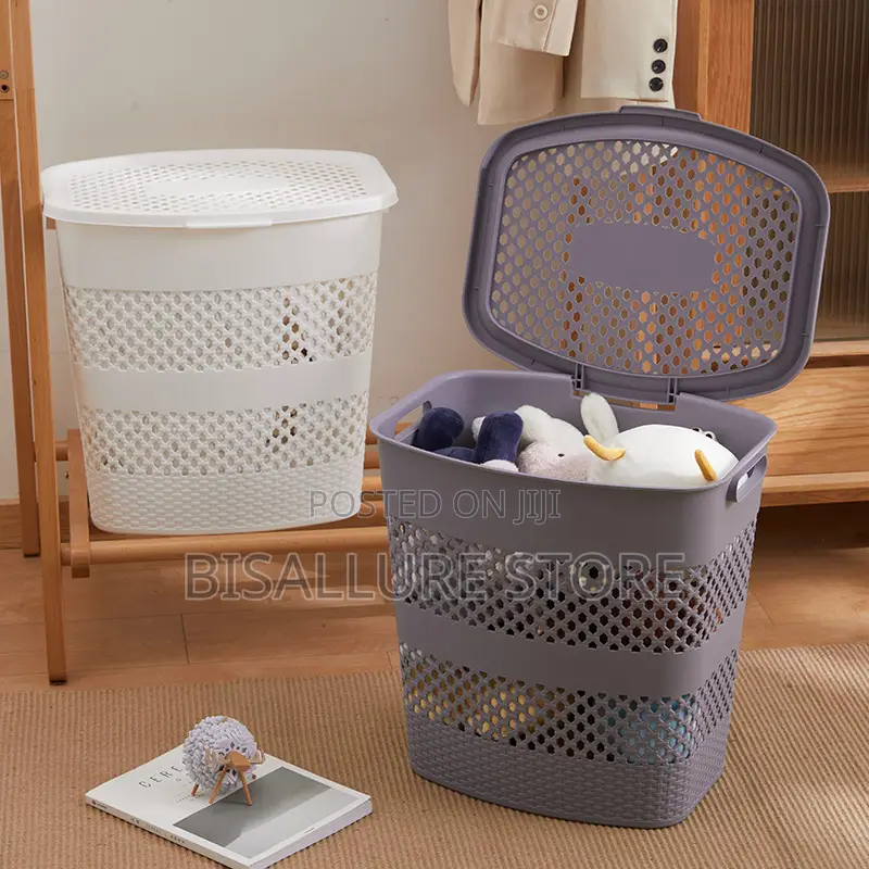 Netted Plastic Laundry Basket