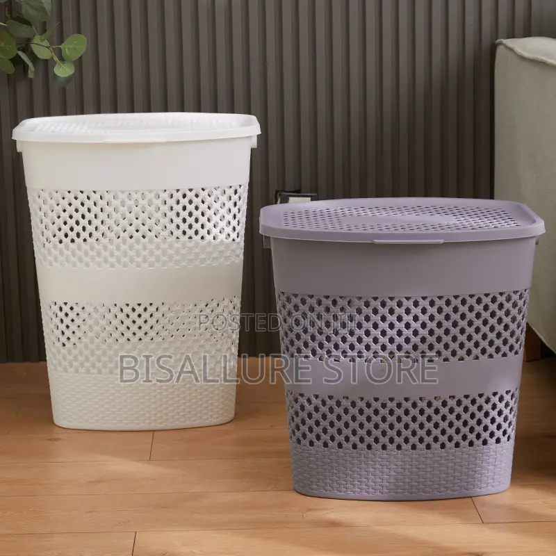 Netted Plastic Laundry Basket