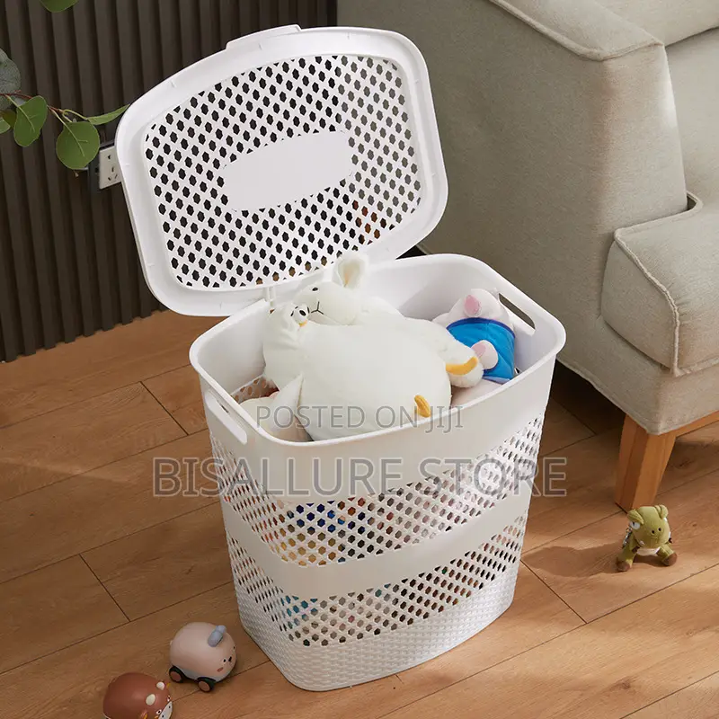 Netted Plastic Laundry Basket
