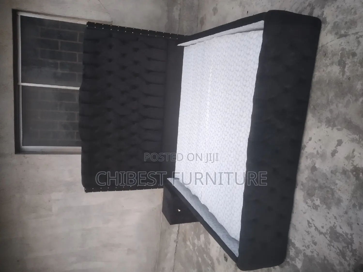 Quality 6by6 Ulphostery Padded Bed Frame With One Bed Side