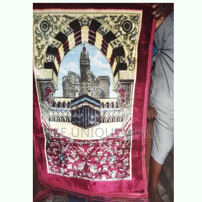 80CX120CM Large Size Premium Turkish Soft Velvet Prayer Mat