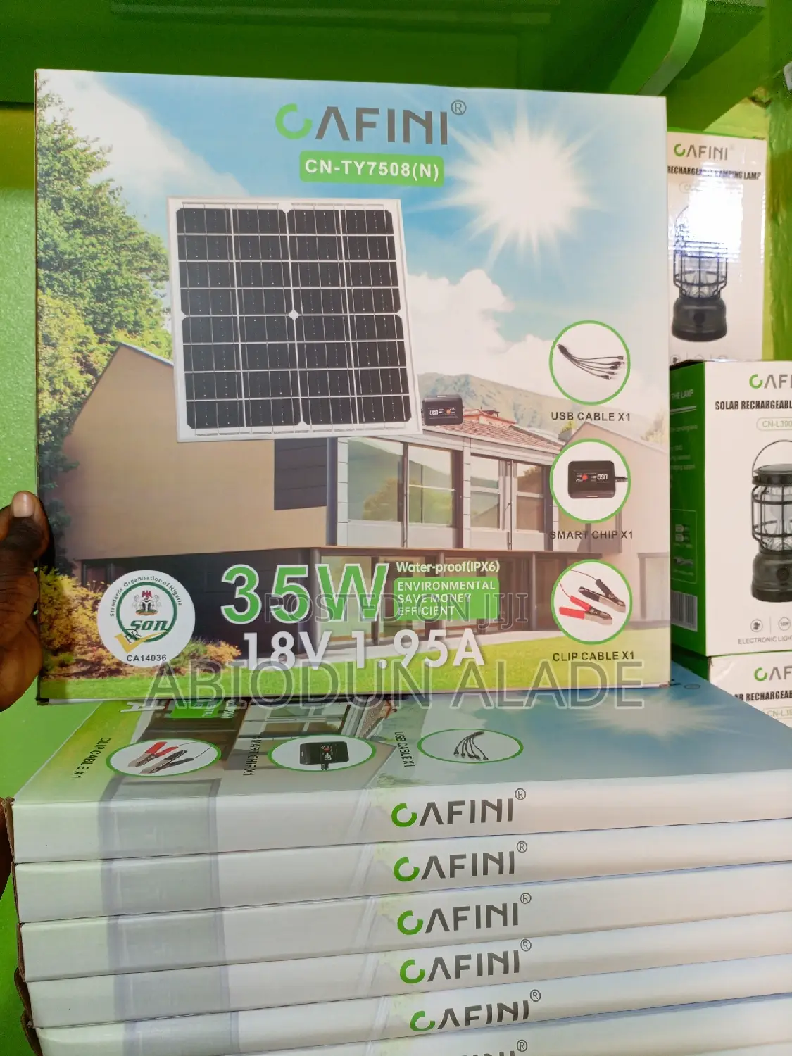 35W Cafini Solar Panel for Charging Phones and Other Devices