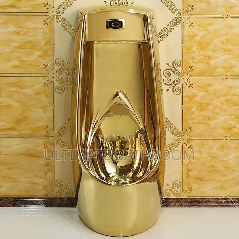 Big Gold Sensor Urinal Bowl