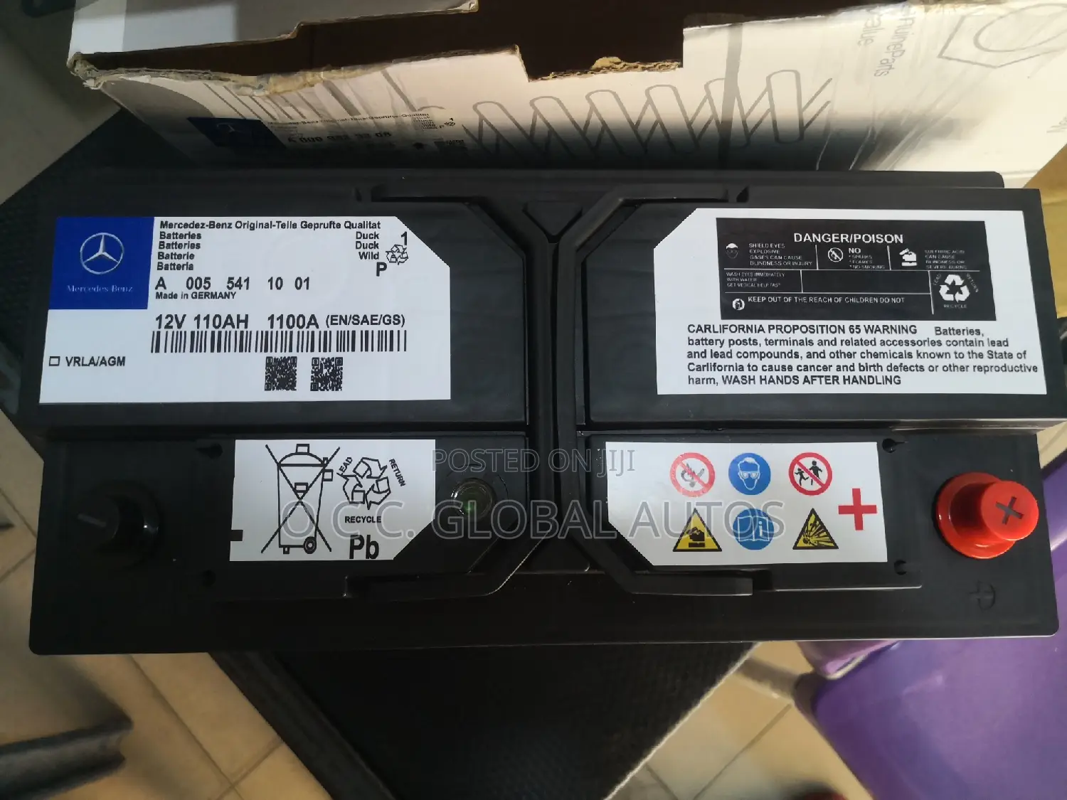 Battery 110ah 12v Quality For Mercedes Banz