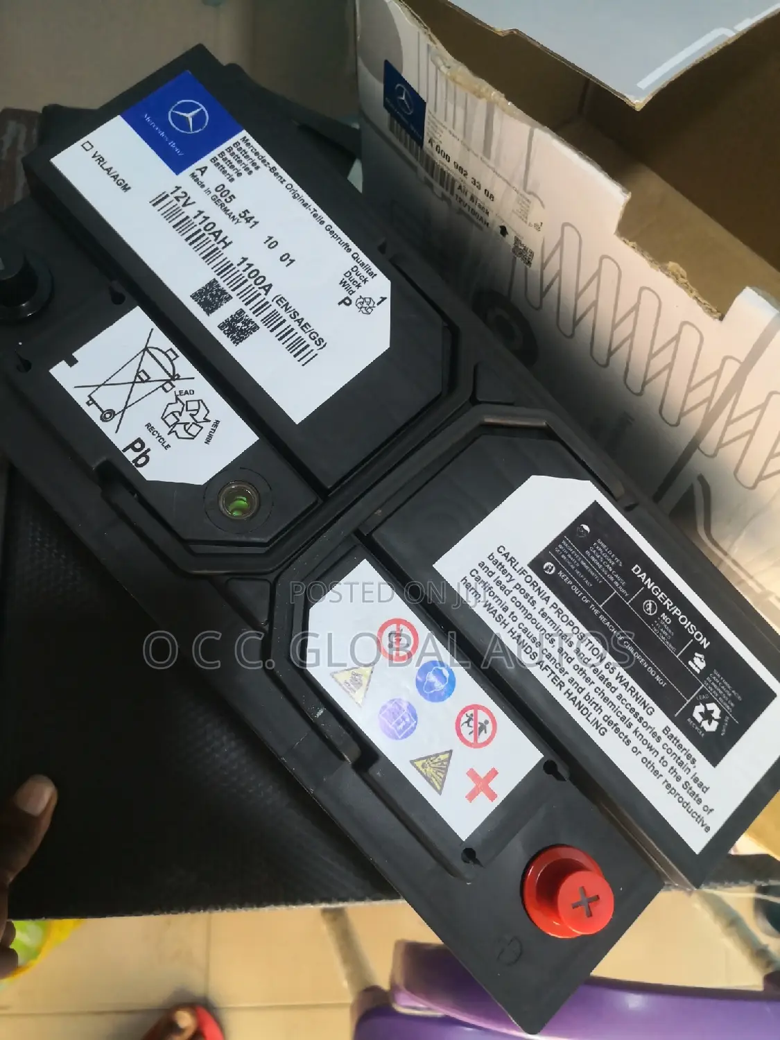 Battery 110ah 12v Quality For Mercedes Banz