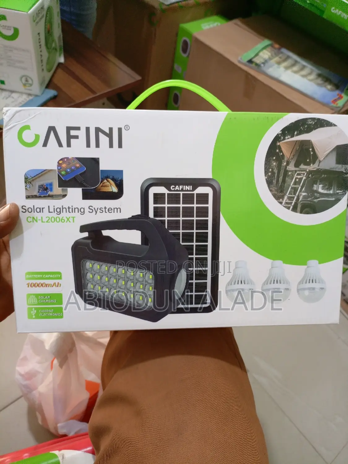 10,000mah Cafini Solar Lightening System