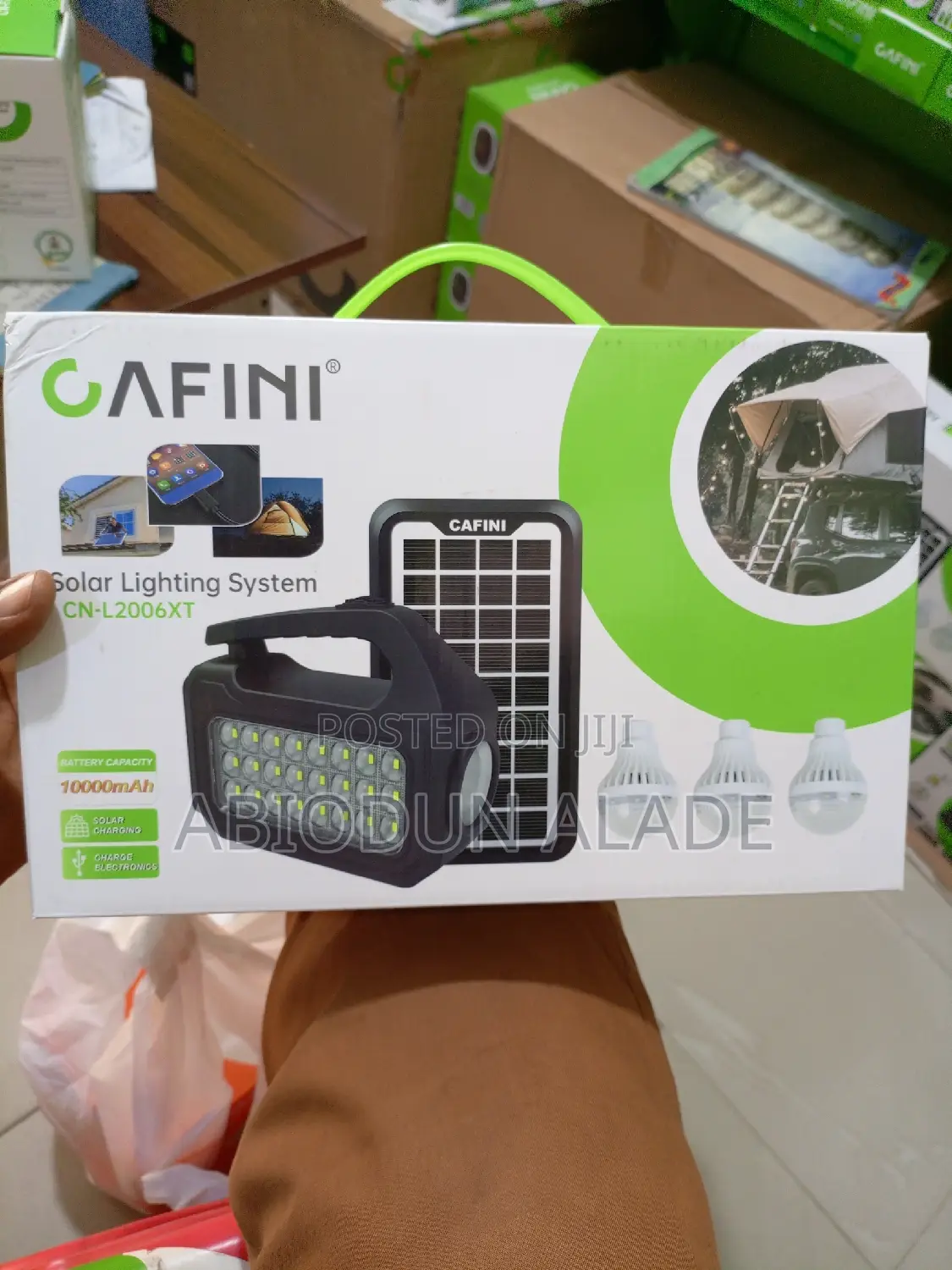 10,000mah Cafini Solar Lightening System