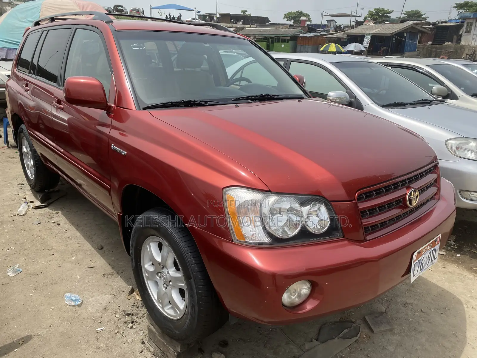 Toyota Highlander V6 FWD 2003 Red