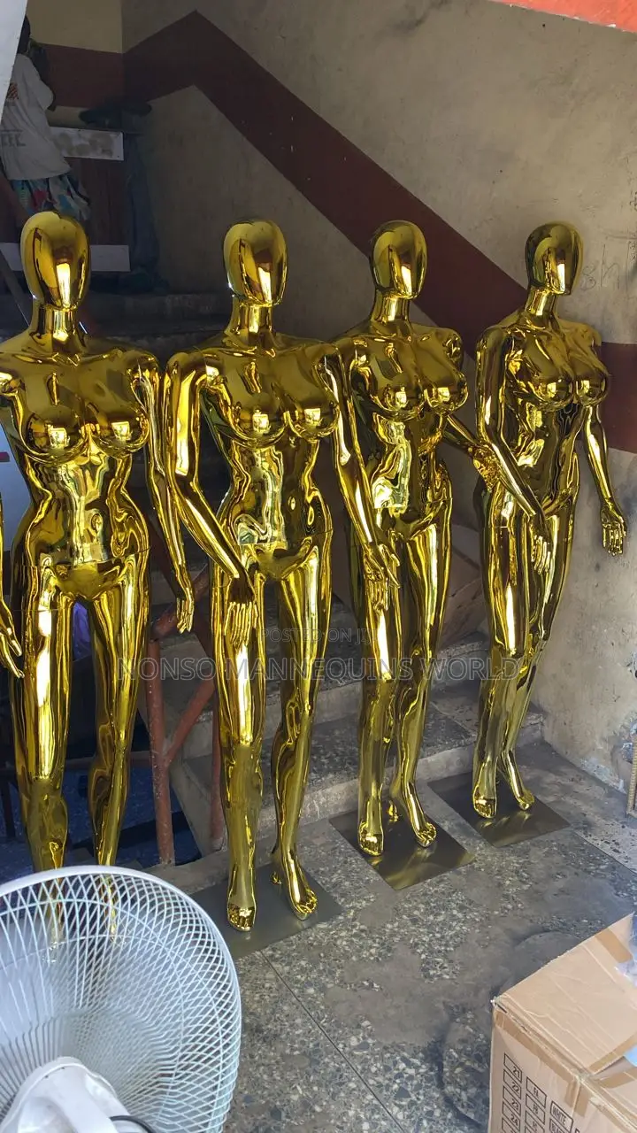 Size 12 Gold Chrome Female Newly Imported Mannequin