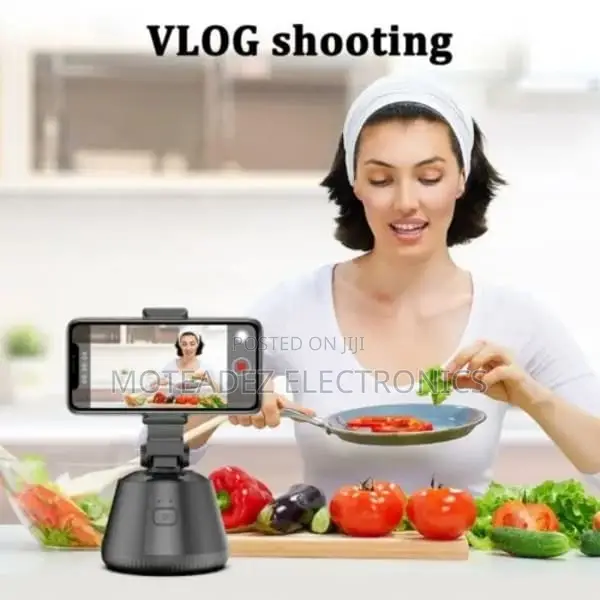 Rechargeable 360° Rotating Auto Focus Object Tracker Camera