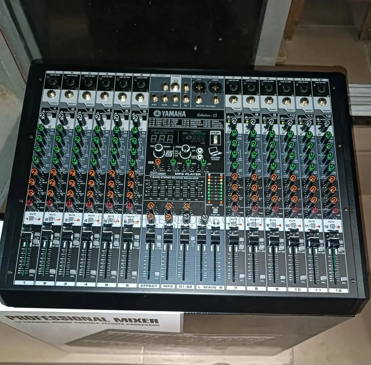 Yamaha 12 Channel Flat Mixer (With Equaliser)