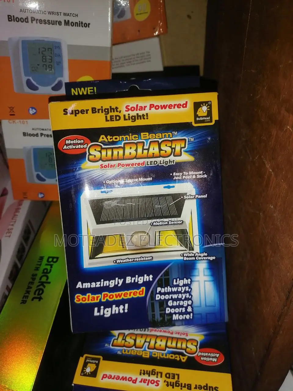 Atomic Beam Sunblast Solar Motion Sensor Outdoor Light